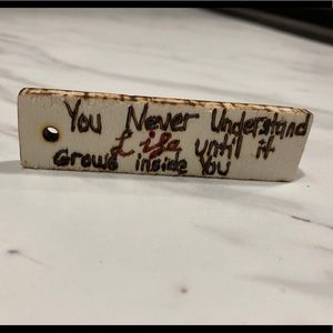 Motherhood quote keychain